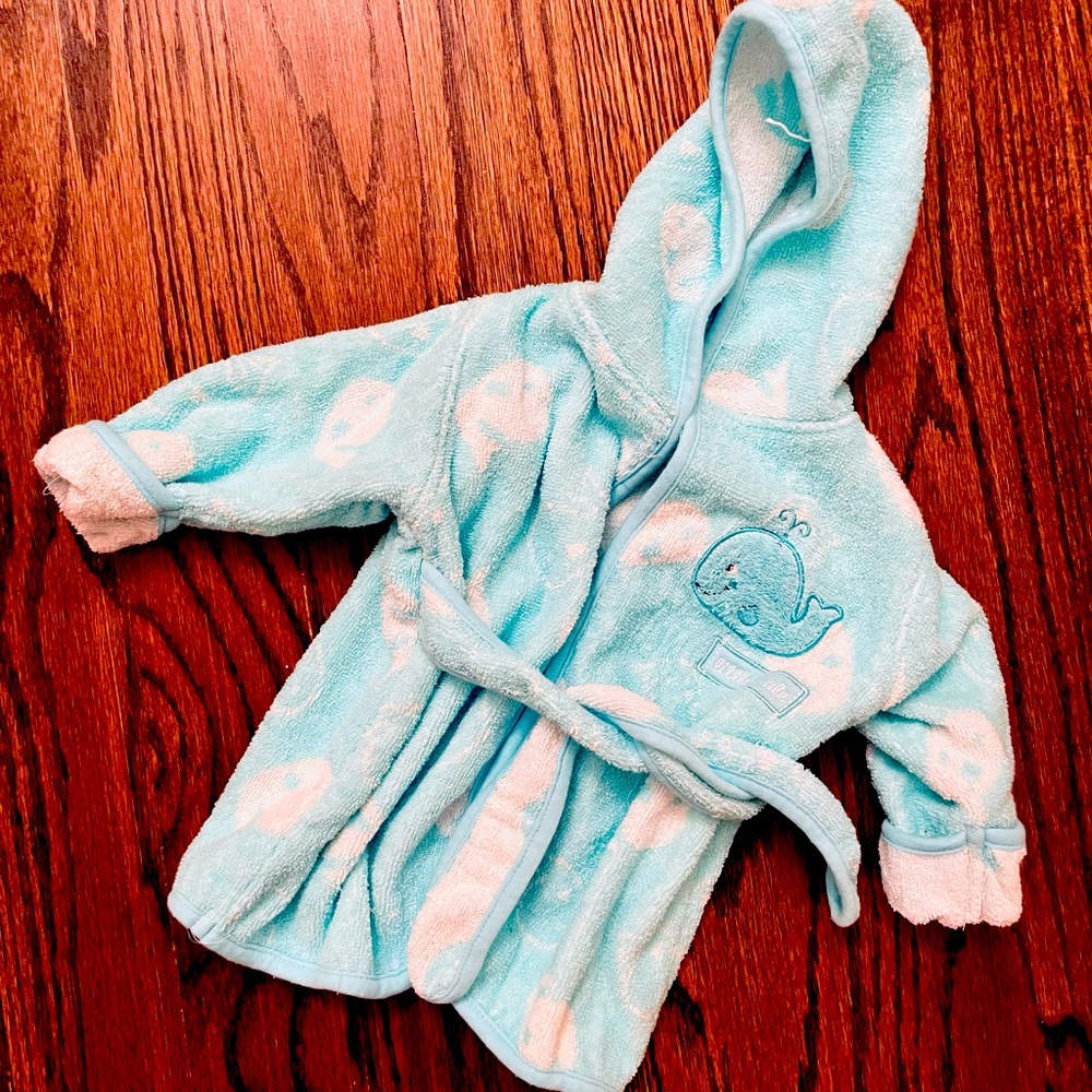 Worn Once or Twice Adorable Baby Bathrobe